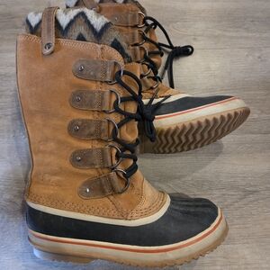 Womens Sorel Tan and Black Women's Winter Boot